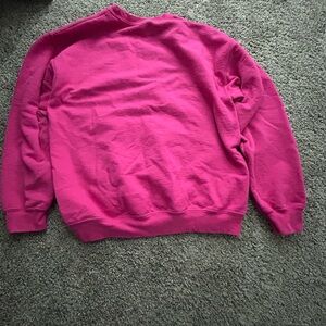 Pink crew neck with horse on it, (size small)
